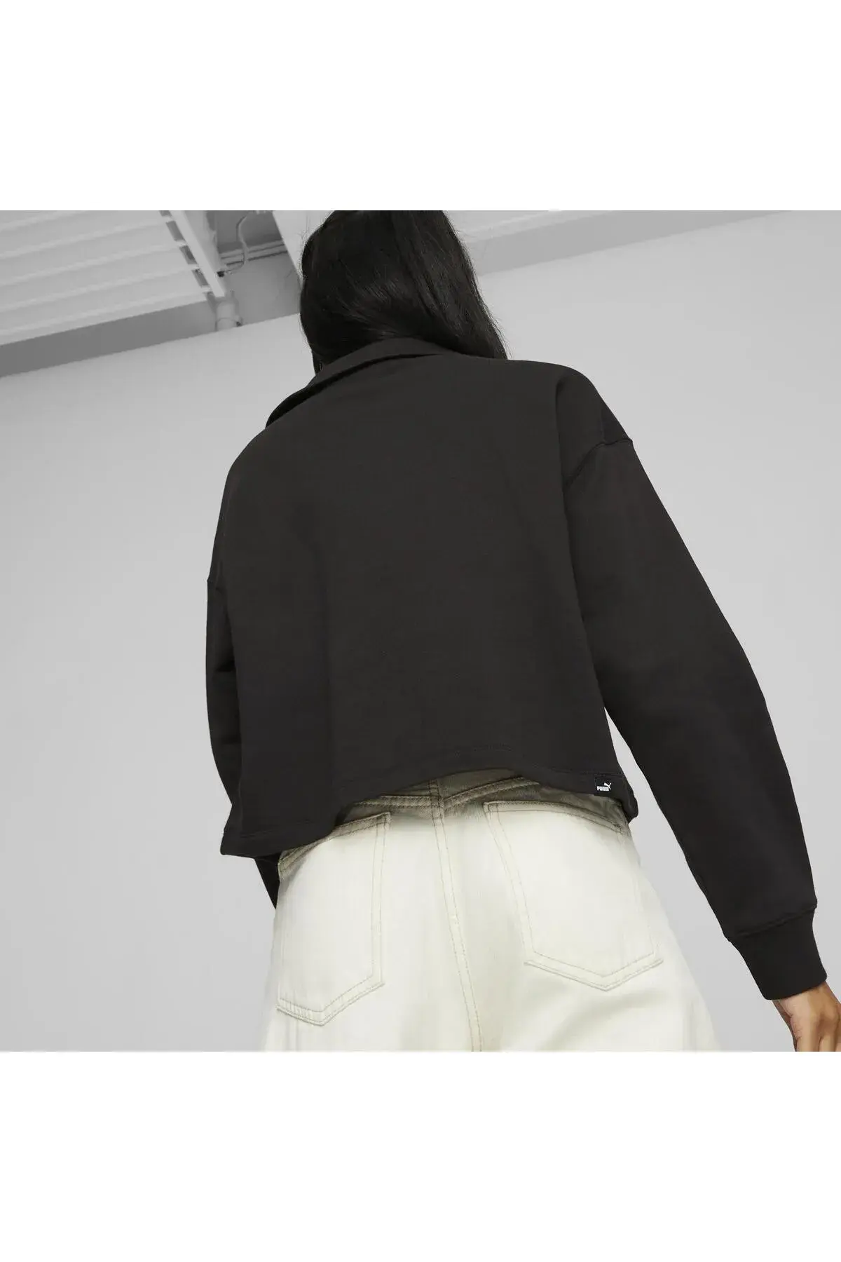 Puma HER High-Neck HZ TR Siyah Kadın Sweatshirt