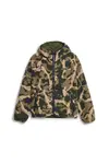 Puma Sherpa Hooded AOP Jacket Yeşil Erkek Ceket