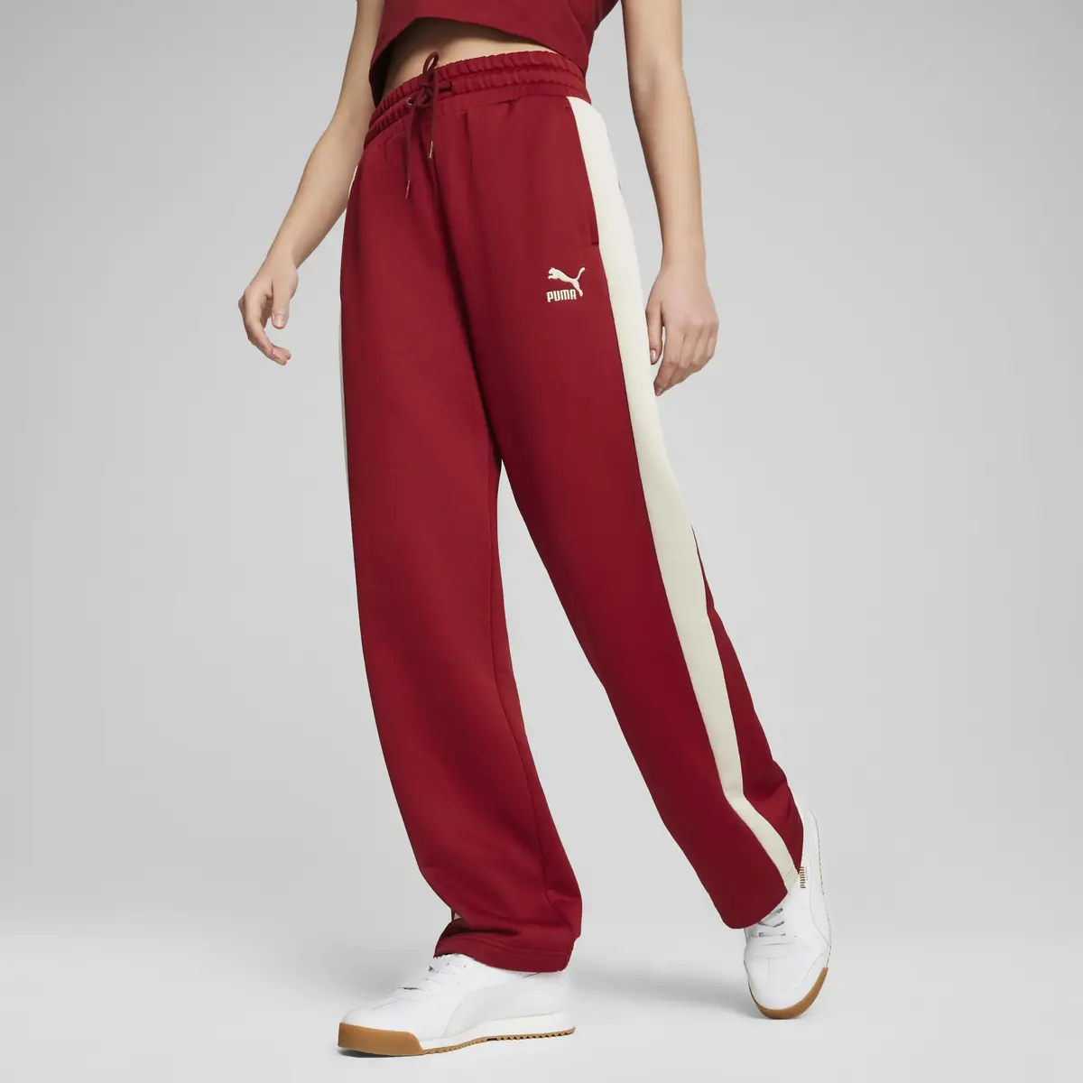 Puma ICONIC T7 Track Pants Bordo Kadın Eşofman Altı