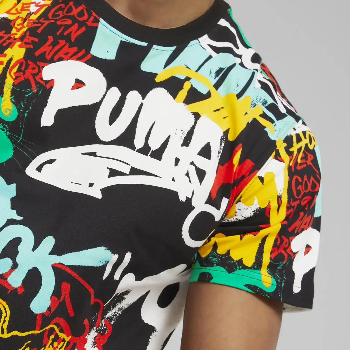 Puma Graffiti Siyah Erkek Grafiti T-Shirt