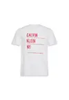 Calvin Klein SS 30S EU CALVIN KLE, YAA Beyaz Erkek T-Shirt