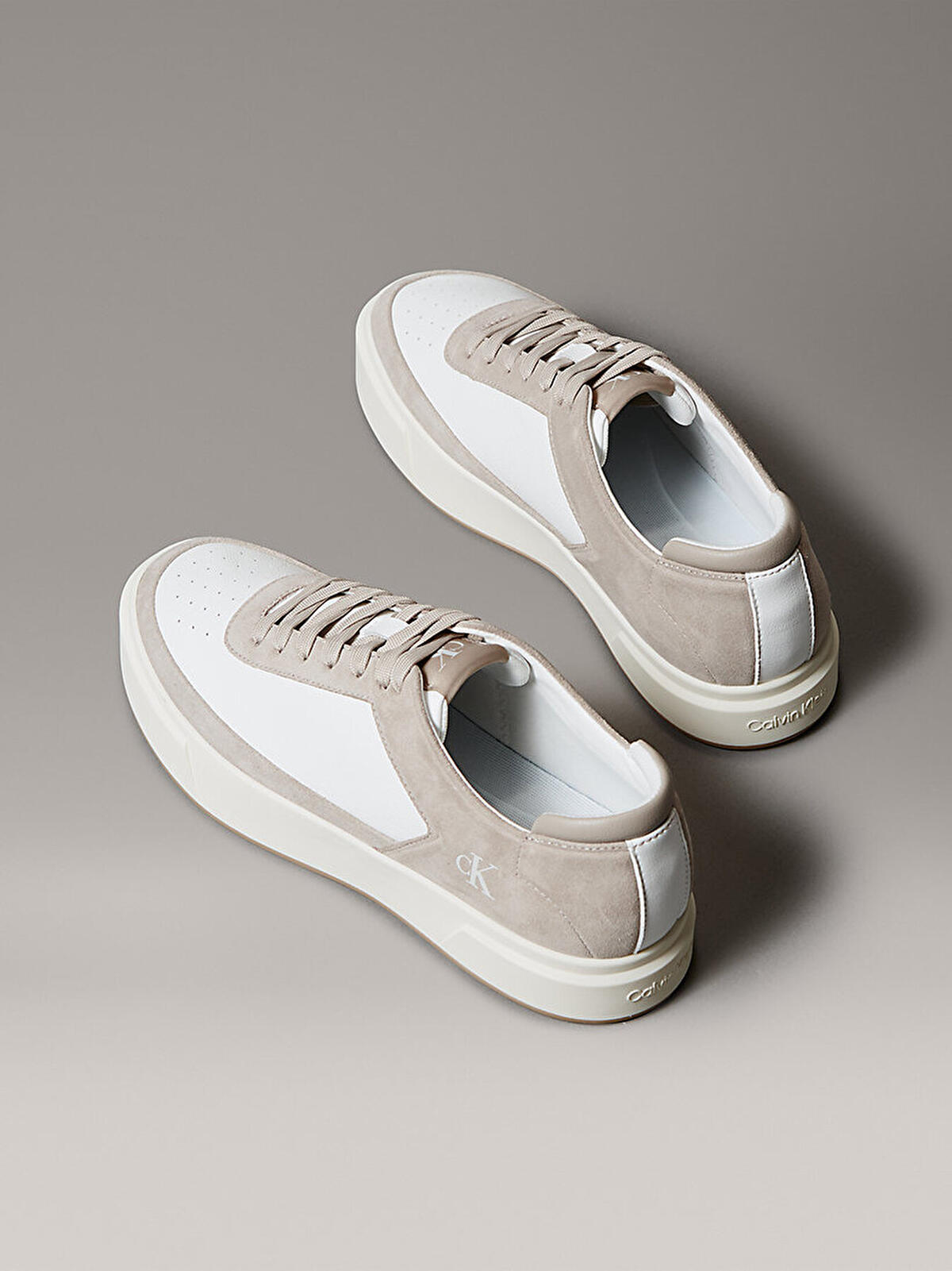 Calvin Klein BASKET CUPSOLE LACEUP LTH-SU Beyaz Erkek Günlük Spor Ayakkabı Calvin Klein BASKET CUPSOLE LACEUP LTH-SU Beyaz Erkek Günlük Spor Ayakkabı