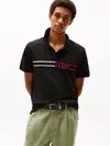 Tommy Hilfiger TJM SLIM CHEST FLAG, BDS Siyah Erkek T-Shirt & Polo