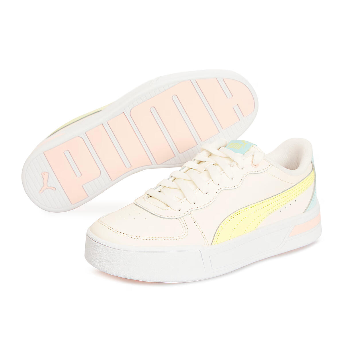 Puma Skye Pembe Kadın Krem Spor Ayakkabı & Sneaker