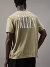 Calvin Klein SERIF FONT GRAPHIC T, HI0 Bej Erkek T-Shirt & Polo