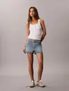 Calvin Klein 90S FIT SHORT 3 INCH CK LT PRINT Bej Kadın Şort Calvin Klein 90S FIT SHORT 3 INCH CK LT PRINT Bej Kadın Şort