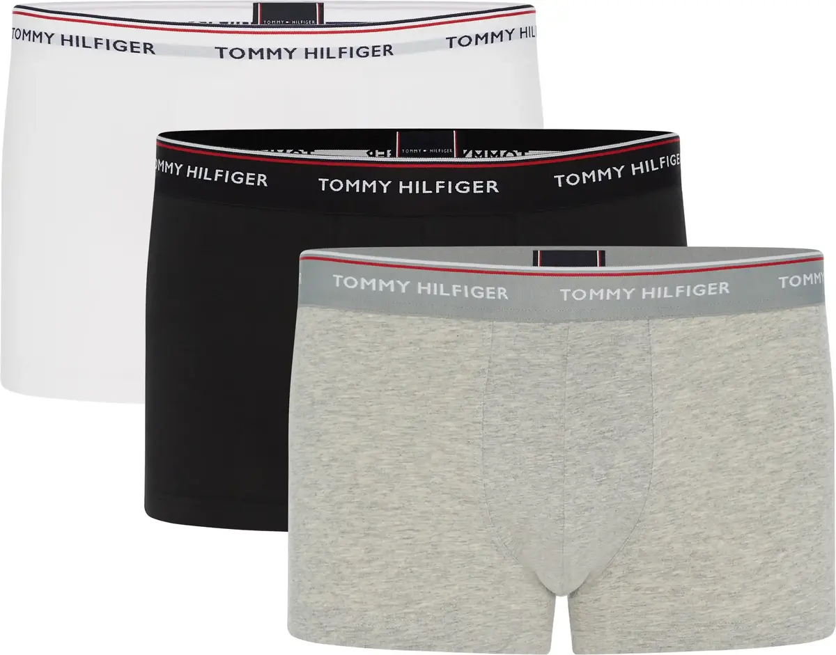 Tommy Hilfiger 3P LR TRUNK Erkek Siyah 3lü Boxer