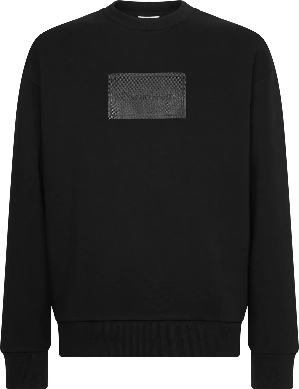 Calvin Klein TEXTURED LOGO BOX CO Erkek Siyah Sweatshirt