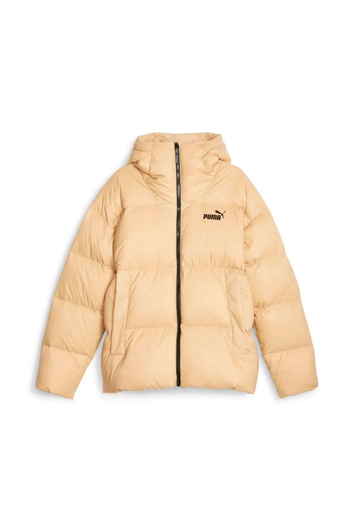 Puma Hooded Ultra Down Puffer Jacket Bej Erkek Kapüşonlu Şişme Mont