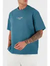 Calvin Klein SS 16S RLXD FIT CKJ GRAPHIC TEE Mavi Erkek Tişört