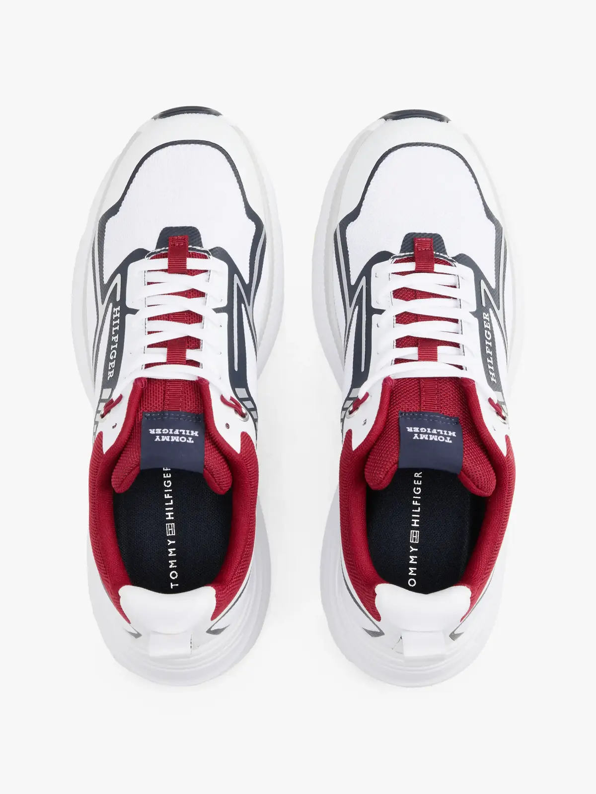 Tommy Hilfiger TH DYNAFAST TECH, DW5 Beyaz Erkek Spor Ayakkabı & Sneaker