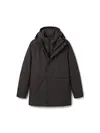Calvin Klein LS HEATHERED NYLON B, P7I Siyah Erkek Mont