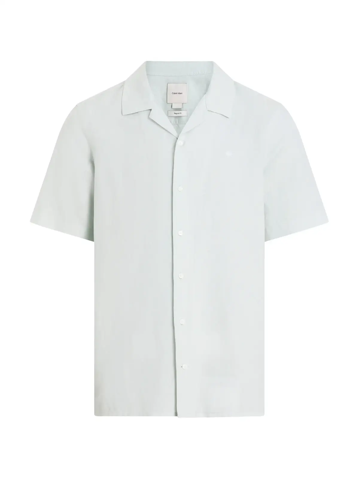 Calvin Klein INEN COTTON CUBAN Yeşil Erkek Gömlek