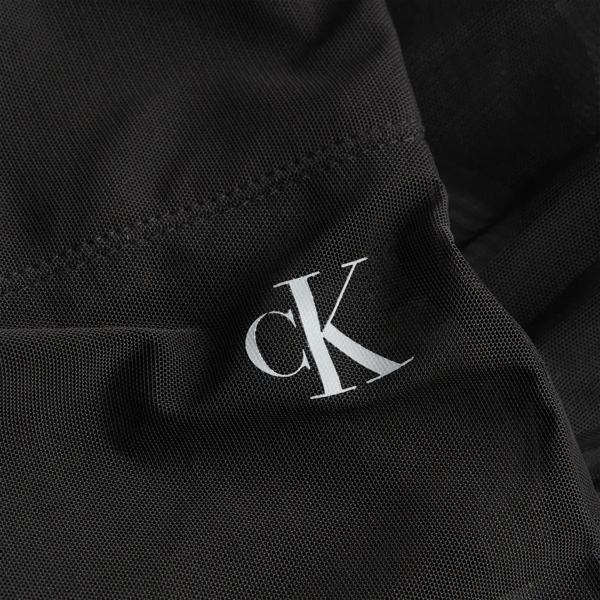 Calvin Klein MESH BODY Kadın Siyah T-Shirt