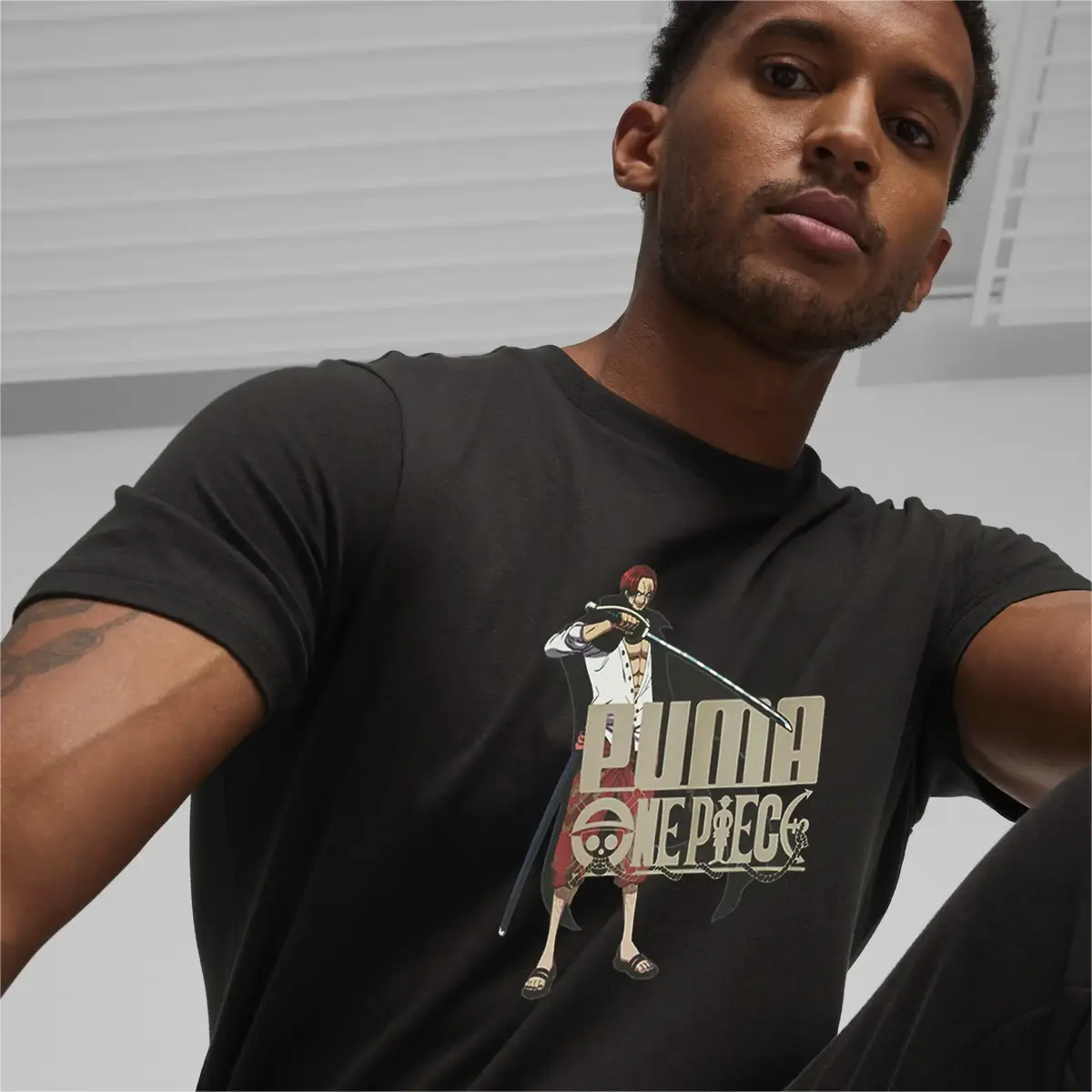 Puma X ONE PIECE Graphic Tee Siyah Erkek T-Shirt