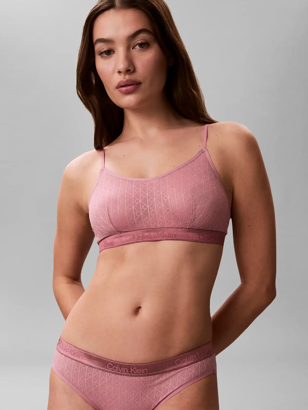 Calvin Klein UNLINED BRALETTE Pembe Kadın Bralet