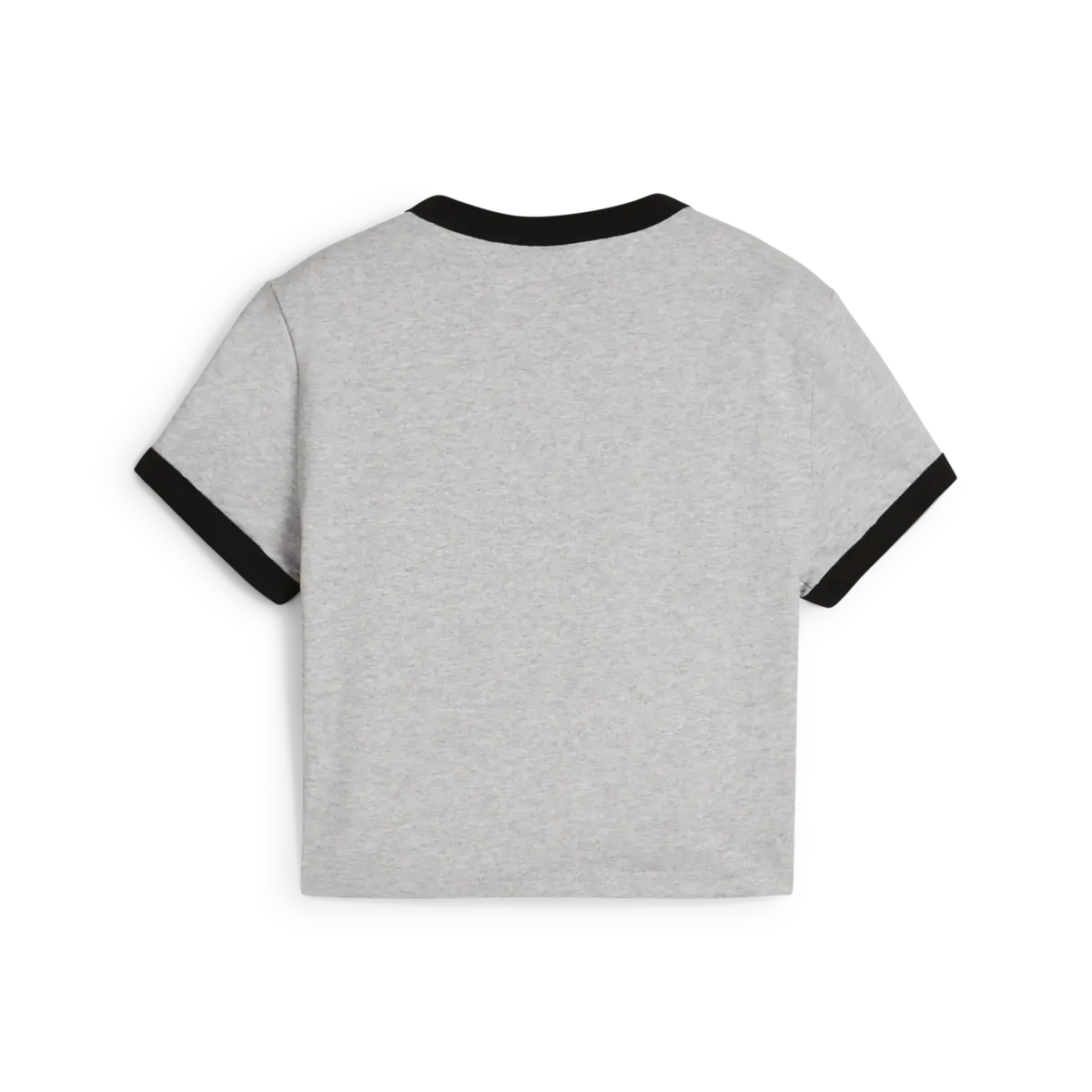 Puma DOWNTOWN Graphic Baby Tee Gri Kadın T-Shirt & Polo