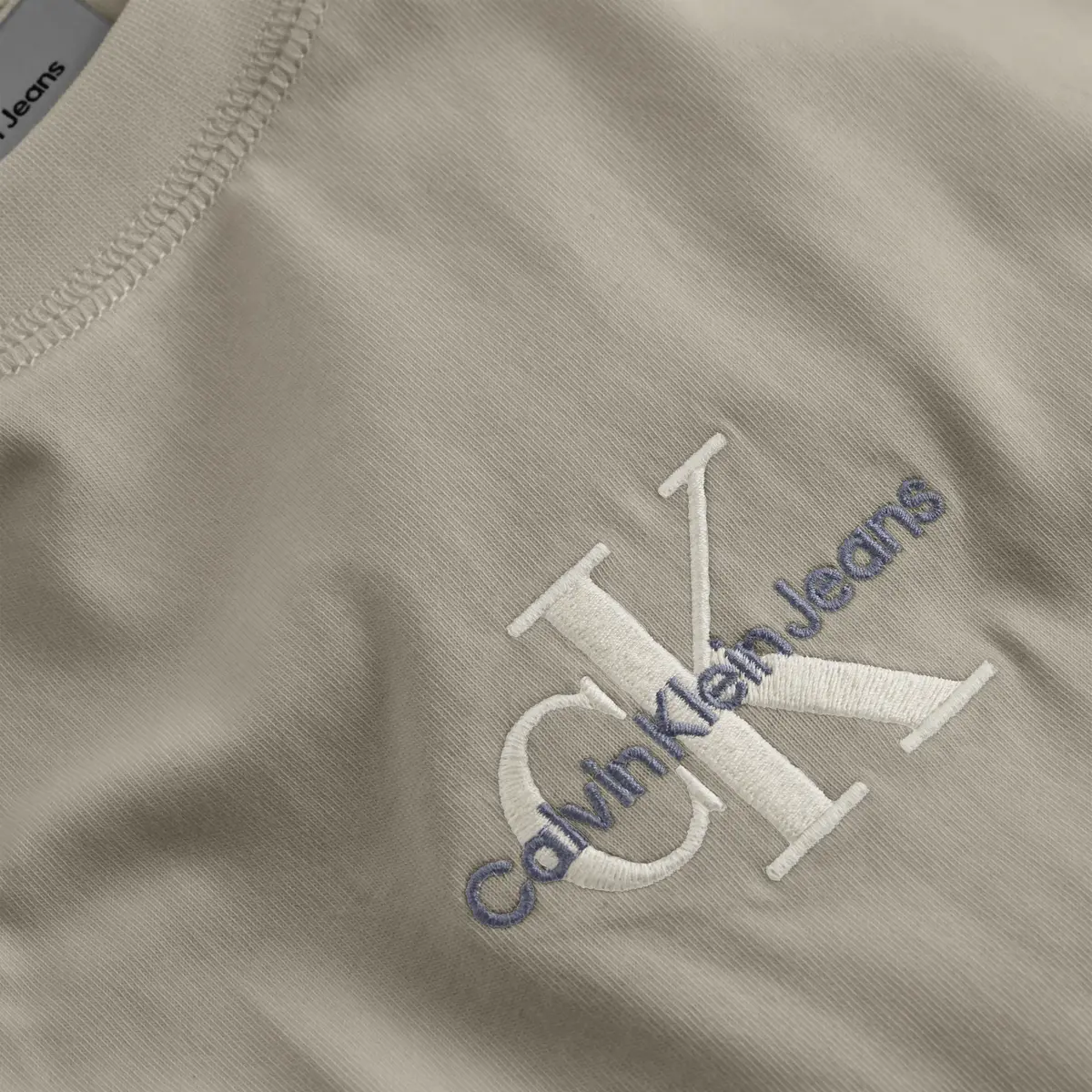 Calvin Klein MONOLOGO TEE, PAH Bej Erkek T-Shirt & Polo