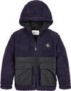 Calvin Klein SHERPA COLOR BLOCK J Erkek Siyah Mont