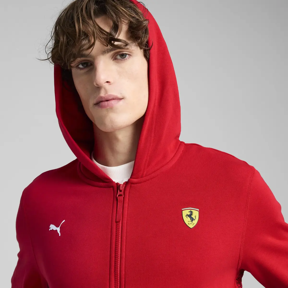 PUMA Ferrari Race Sweatjacket Kırmızı Erkek Ceket
