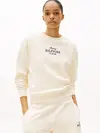 Tommy Hilfiger REG HILFIGER SWEATSH, AEF Bej Kadın Sweatshirt