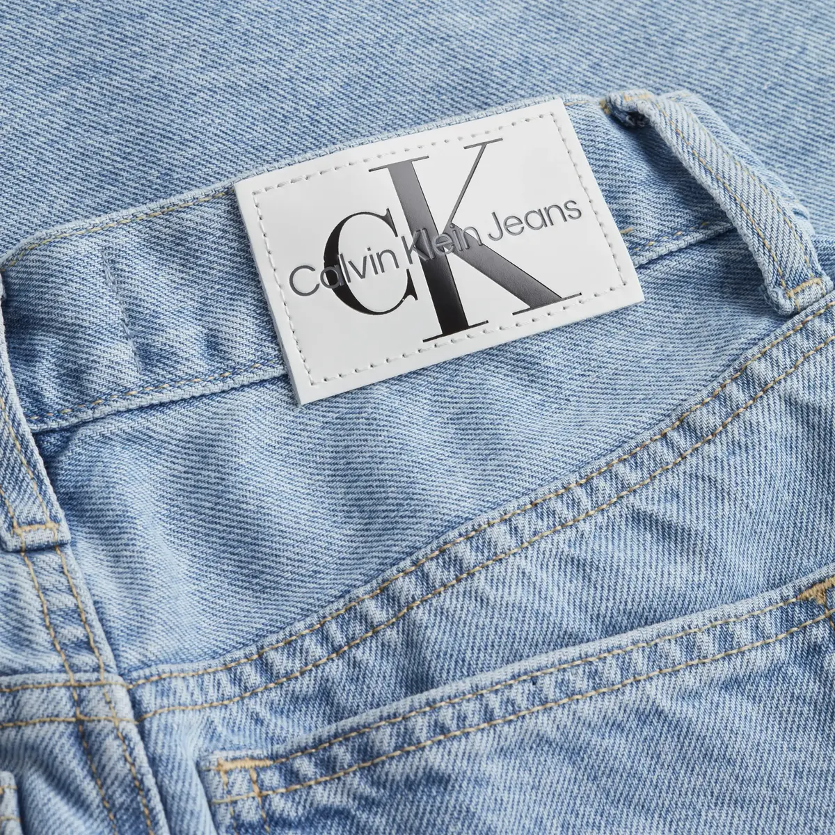 Calvin Klein HIGH RISE STRAIGHT Kadın Mavi Kot Pantolon