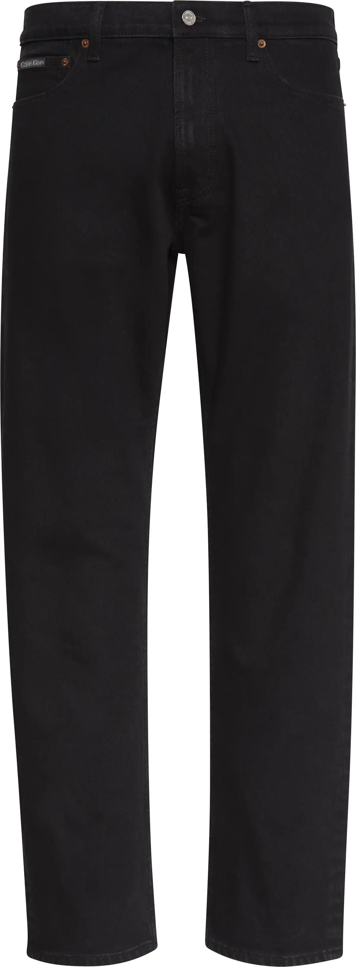 Calvin Klein SLIM STRAIGHT JAGUAR BLACK JEAN Erkek Siyah Kot Pantolon