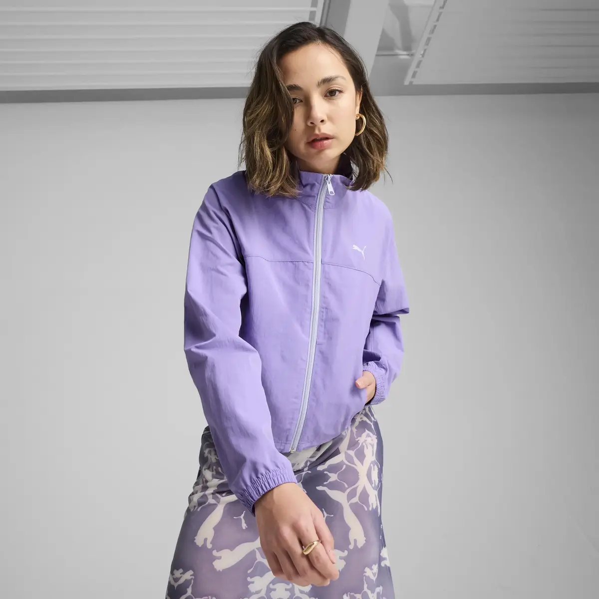 PUMA DARE TO Zip-Off Jacket Mor Kadın Ceket