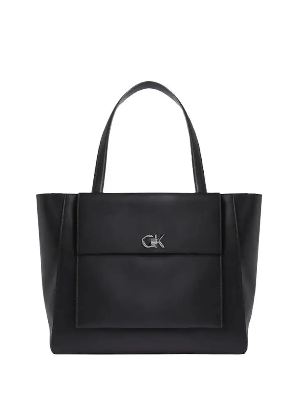 Calvin Klein CK RE-LOCK MEDIUM SHOPPER Siyah Kadın El Çantası Calvin Klein CK RE-LOCK MEDIUM SHOPPER Siyah Kadın El Çantası