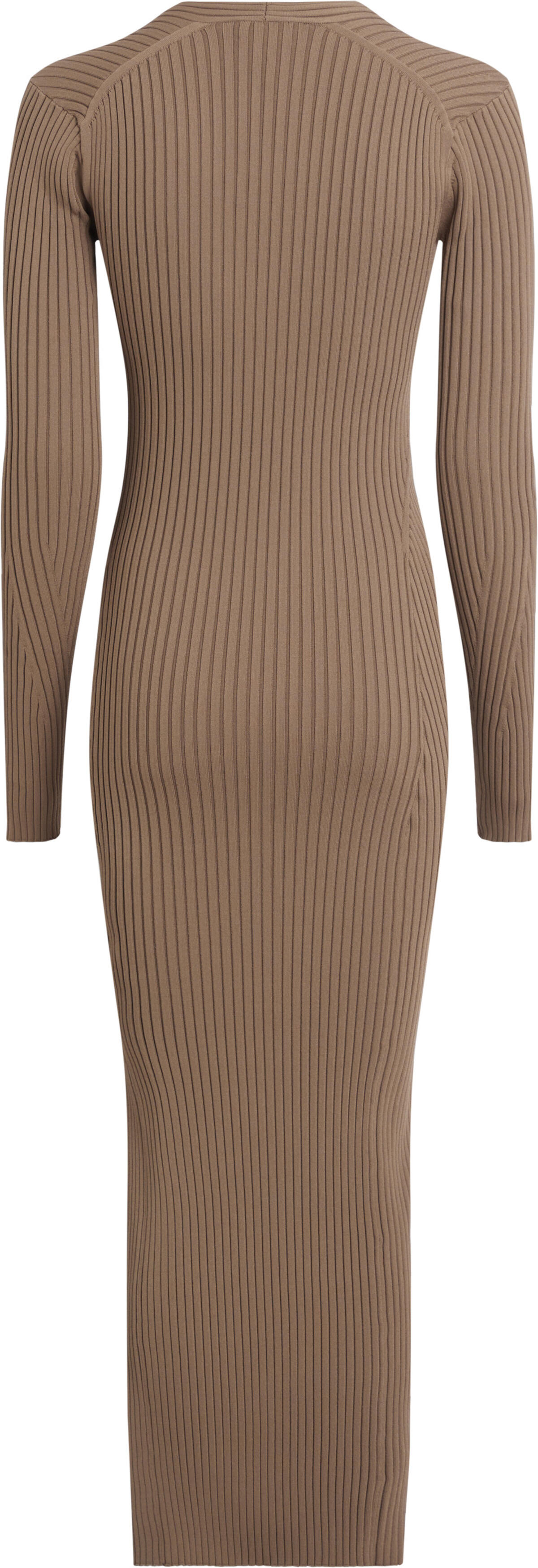 Calvin Klein SENSUAL ICONIC RIB D Kadın Kahverengi Elbise