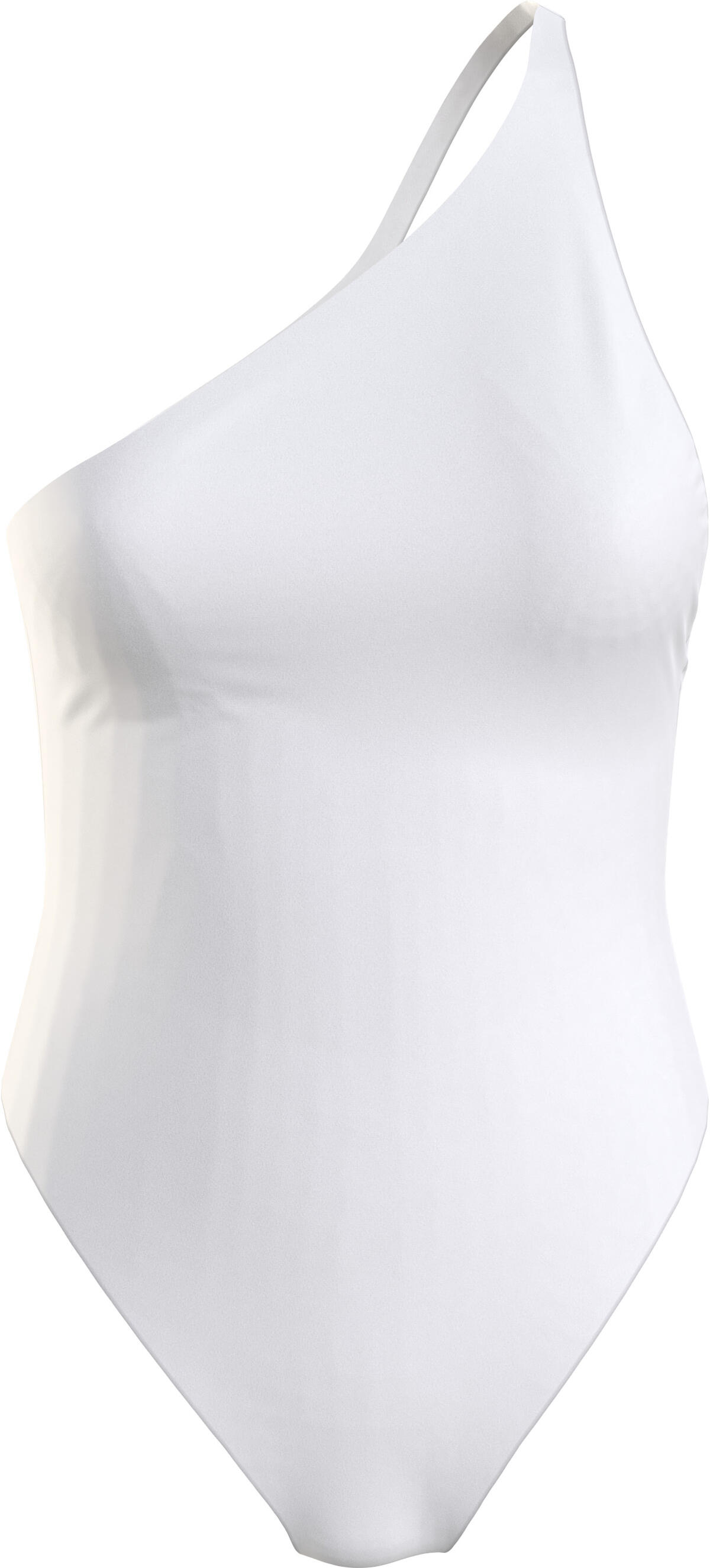 Calvin Klein ONE SHOULDER ONE PIE Kadın Beyaz Mayo