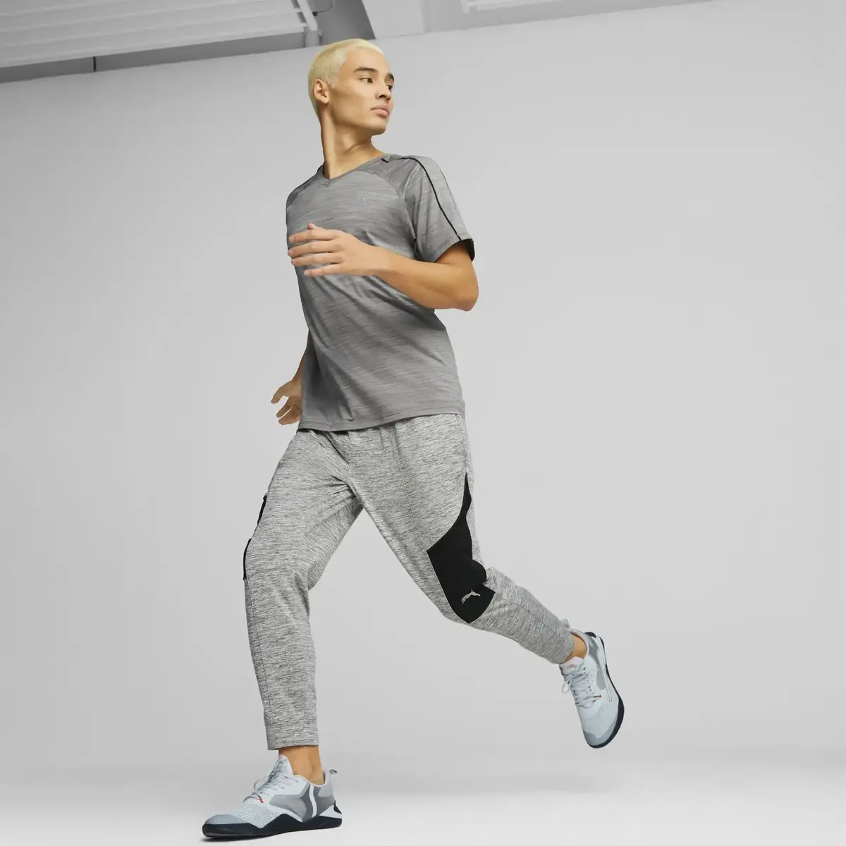 Puma Train Cloudspun Gri Erkek T-Shirt