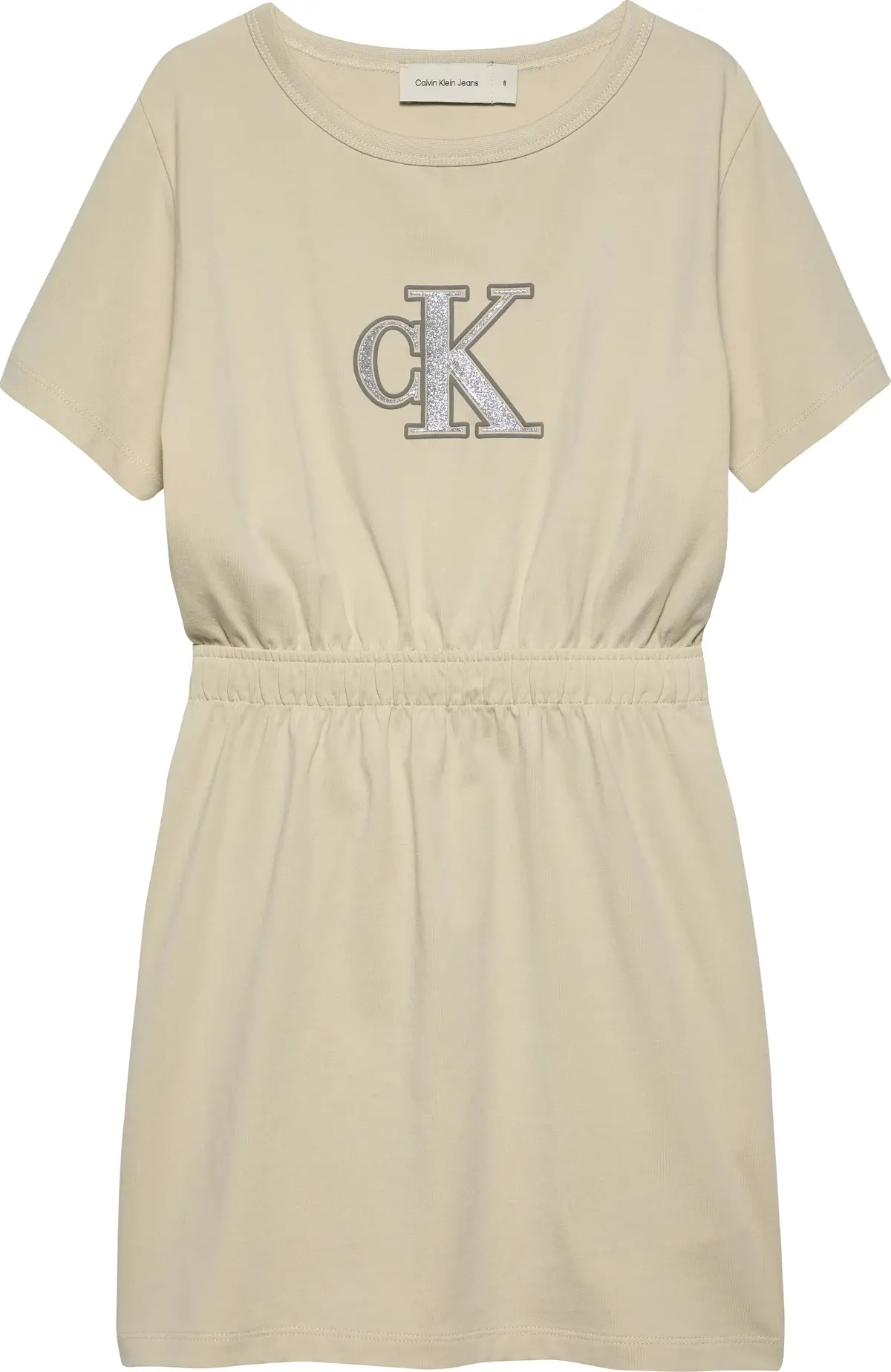 Calvin Klein MONOLOGO METALLIC T-, PD1 Bej Çocuk Elbise-Etek