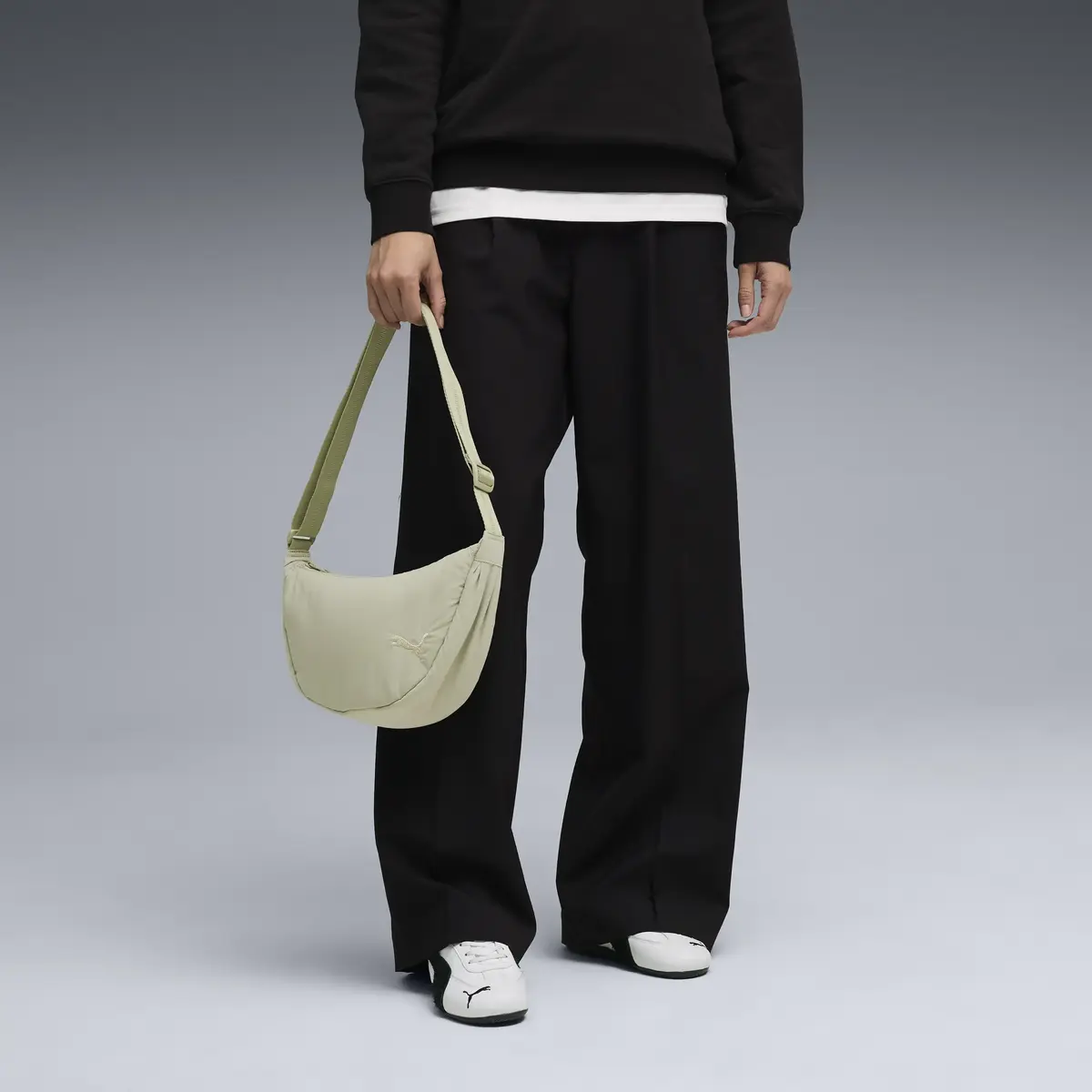 Puma HER Half Moon Bag Yeşil Bel Çantası