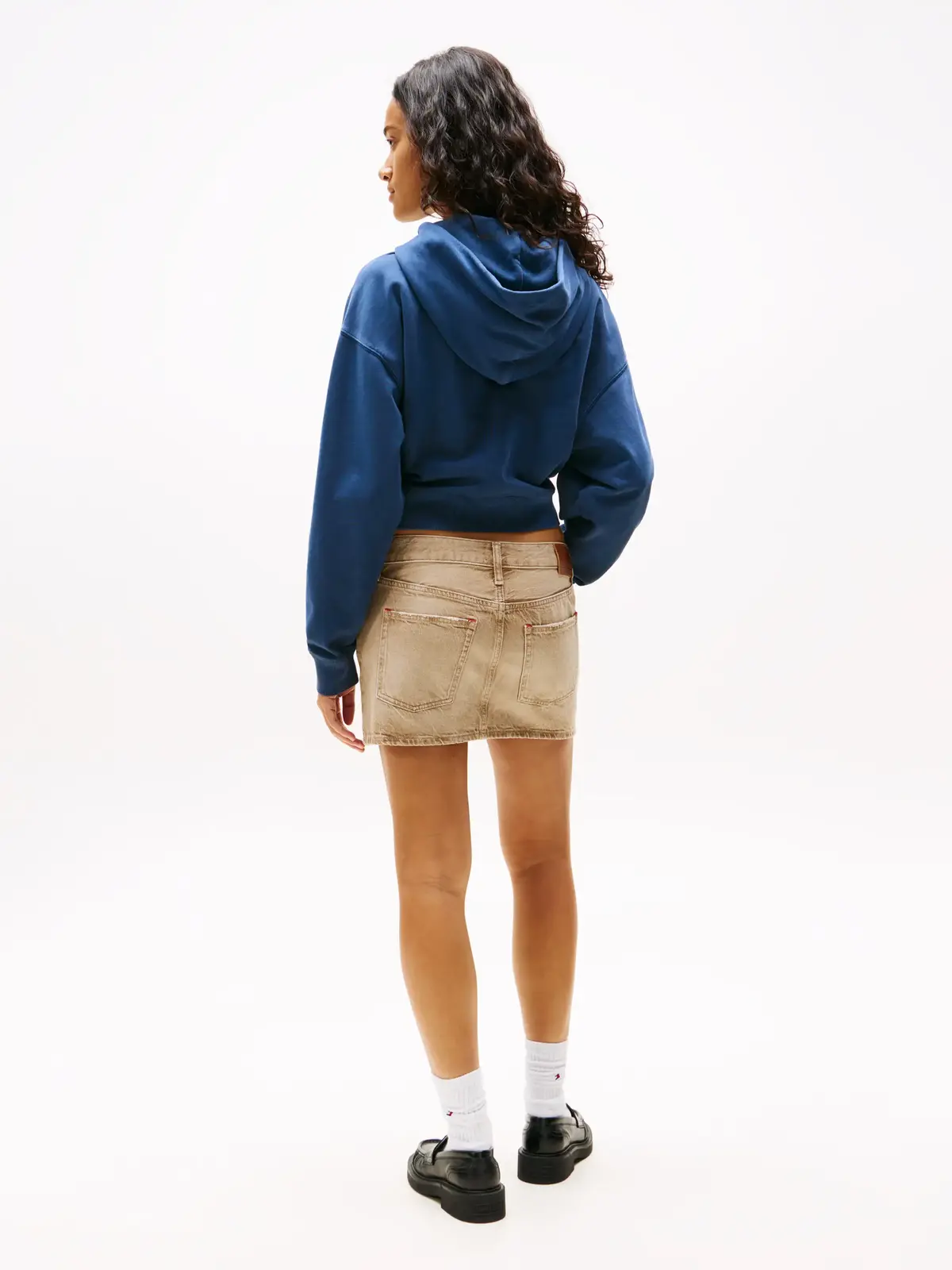 Tommy Hilfiger TJW BXY CRP VARSITY Kadın Lacivert Sweatshirt