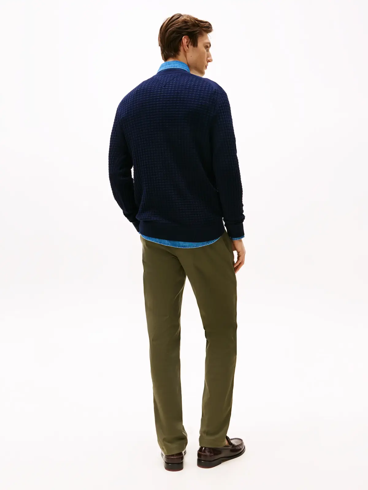 Tommy Hilfiger DC SEERSUCKER TEXTUR Erkek Siyah Kazak