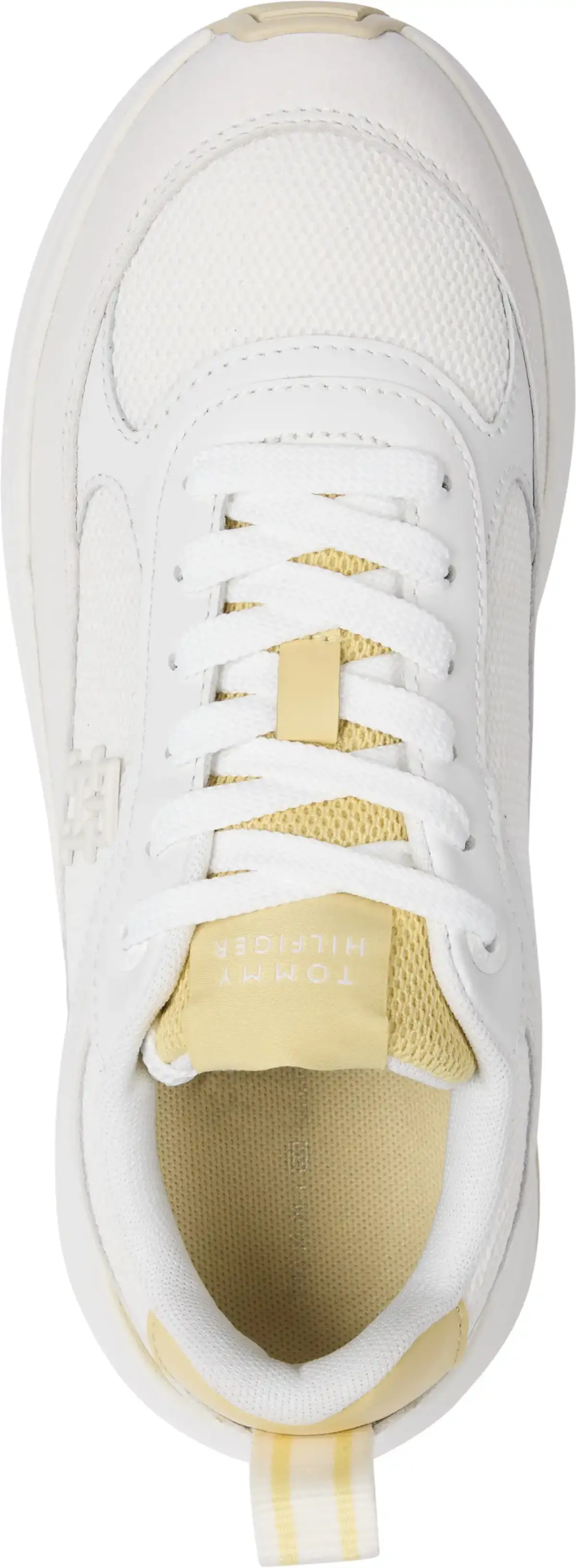 Tommy Hilfiger TH CHUNKY RUNNER, YBH Krem Kadın Spor Ayakkabı & Sneaker