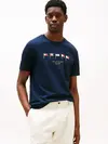 Tommy Hilfiger HILFIGER MULTI FLAGS Erkek Lacivert T-Shirt