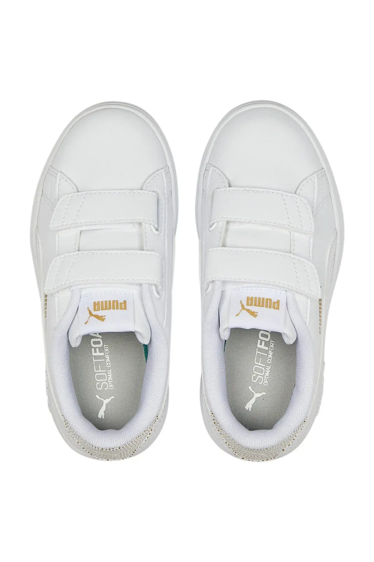 Puma Smash V2 Metallics V Ps Beyaz Kız Çocuk Günlük Spor Ayakkabı