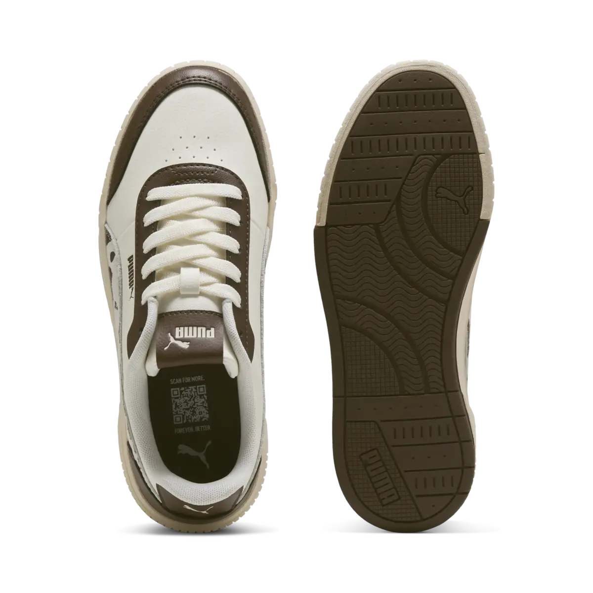 Puma Carina Mia WILD Kahverengi Kadın Spor Ayakkabı & Sneaker