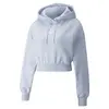 Puma Classics Crop Hoodie TR Arctic Ice Mavi Kadın Sweatshirt