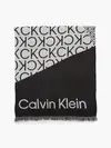 Calvin Klein SEASONAL LOGO 100X20 Kadın Siyah Eşarp