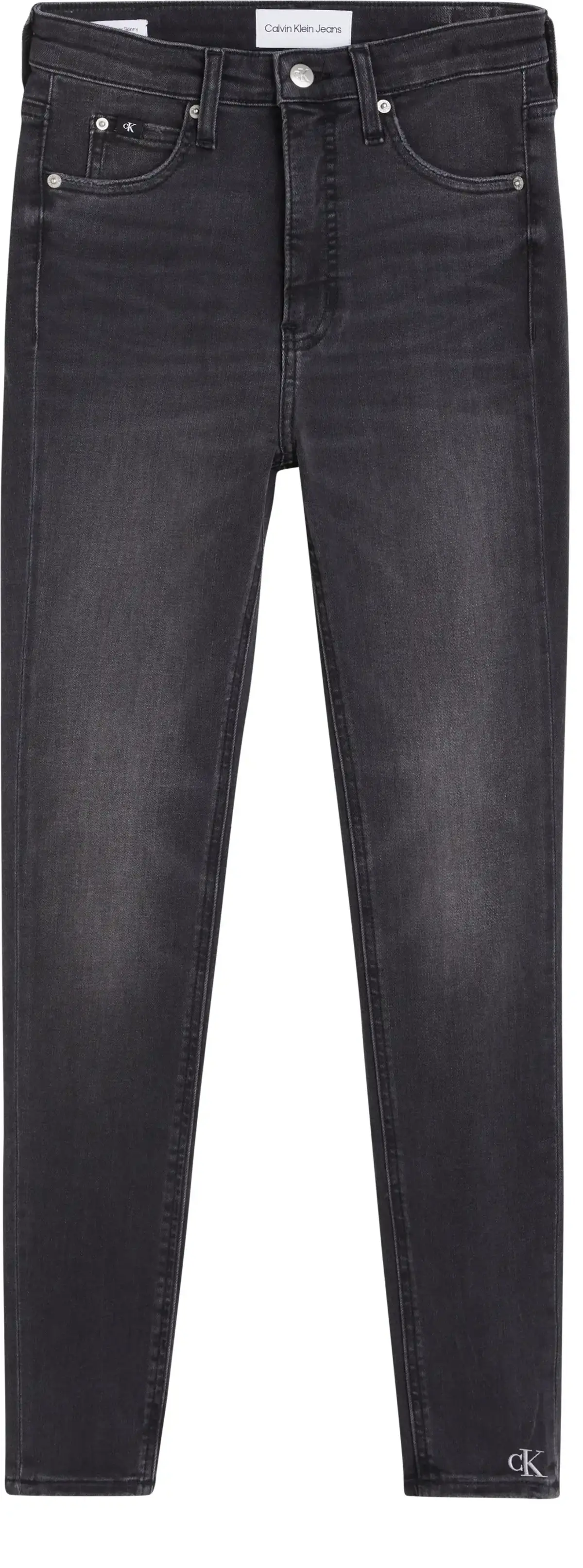 Calvin Klein HIGH RISE SUPER SKIN Kadın Antrasit Kot Pantolon