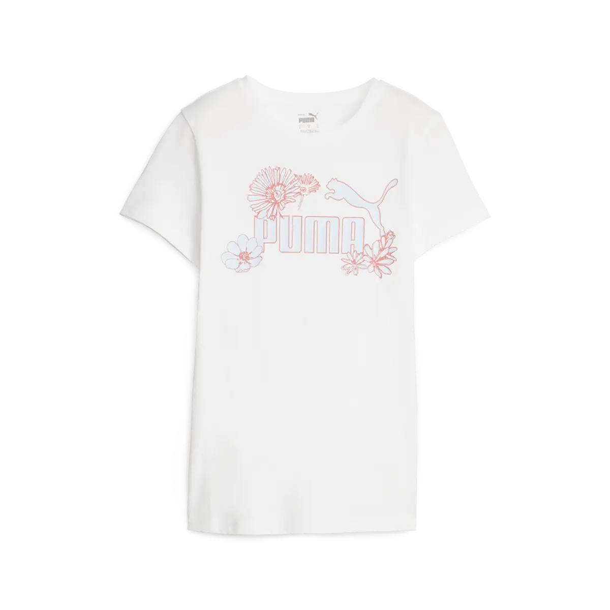Puma ESS+ Graphic Tee Beyaz Kadın T-Shirt & Polo