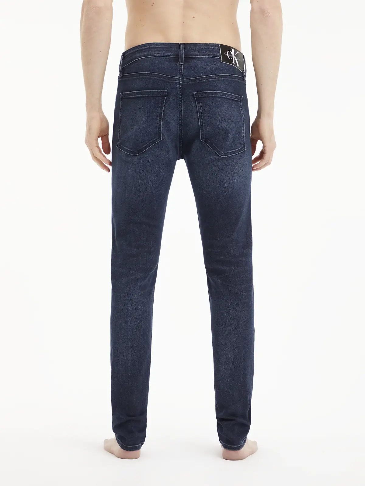 Calvin Klein SKINNY Erkek mavi Kot Pantolon