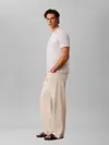 Calvin Klein SS 30S MICRO MONOLOGO Gri Erkek Tişört