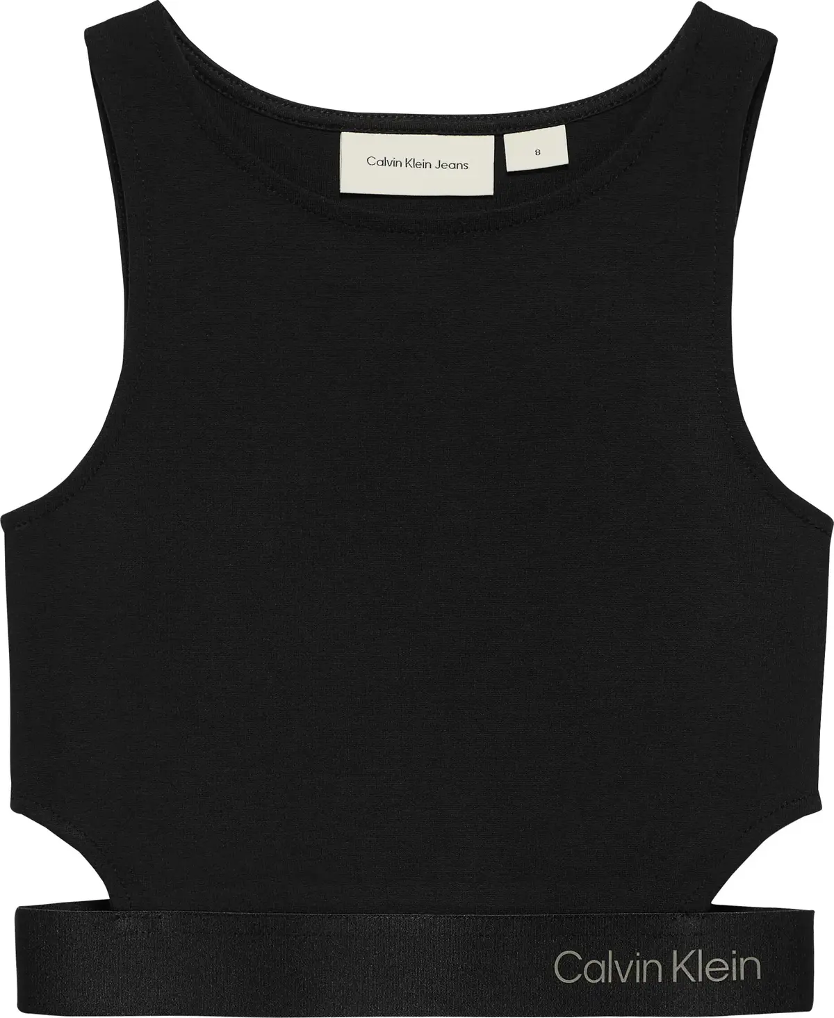 Calvin Klein PUNTO SLEEVELESS TOP, BEH Siyah Kadın T-Shirt & Polo