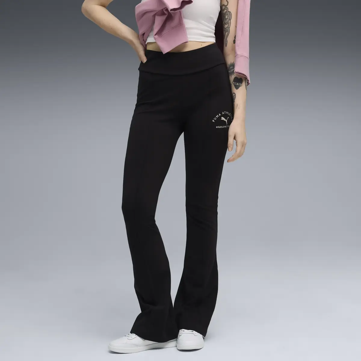 Puma CLASS Flared Leggings Siyah Kadın Yüksek Bel Geniş Paçalı Tayt Pantolonu