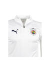 Puma FSK Training 1/4 Zip Top Beyaz Erkek Sweatshirt