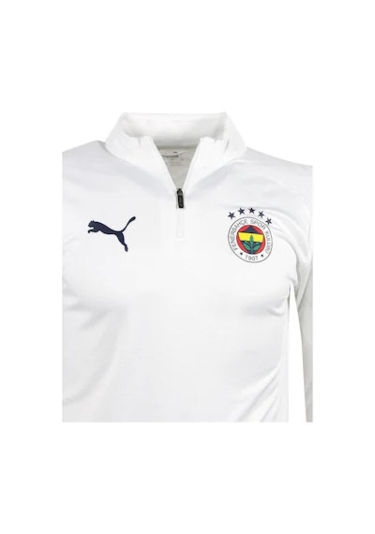 Puma FSK Training 1/4 Zip Top Beyaz Erkek Sweatshirt